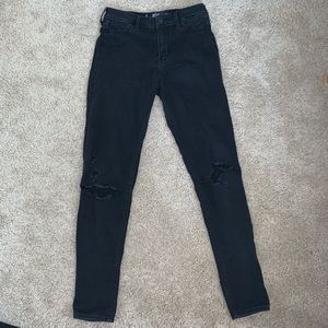 BLACK HOLLISTER JEGGINGS